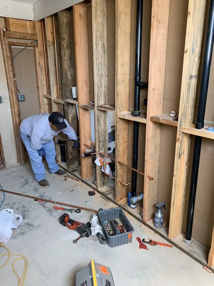 Commercial rough-in plumbing for Gas Line Repair in Arnolds